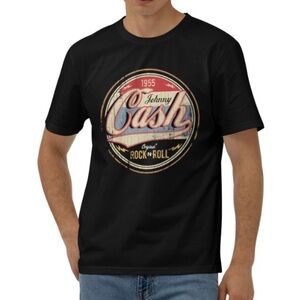 Black T-Shirt Jonny Cash Small